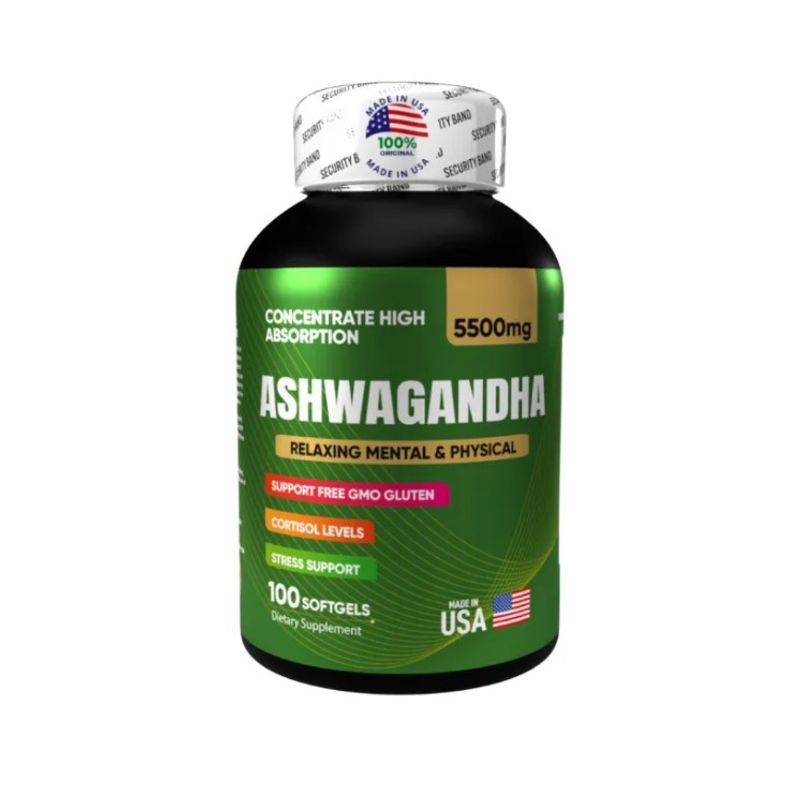 NATURAL ENERGY PRODUCTS - Ashwagandha 5500 mg Softgels ORIGINAL AMERICANO