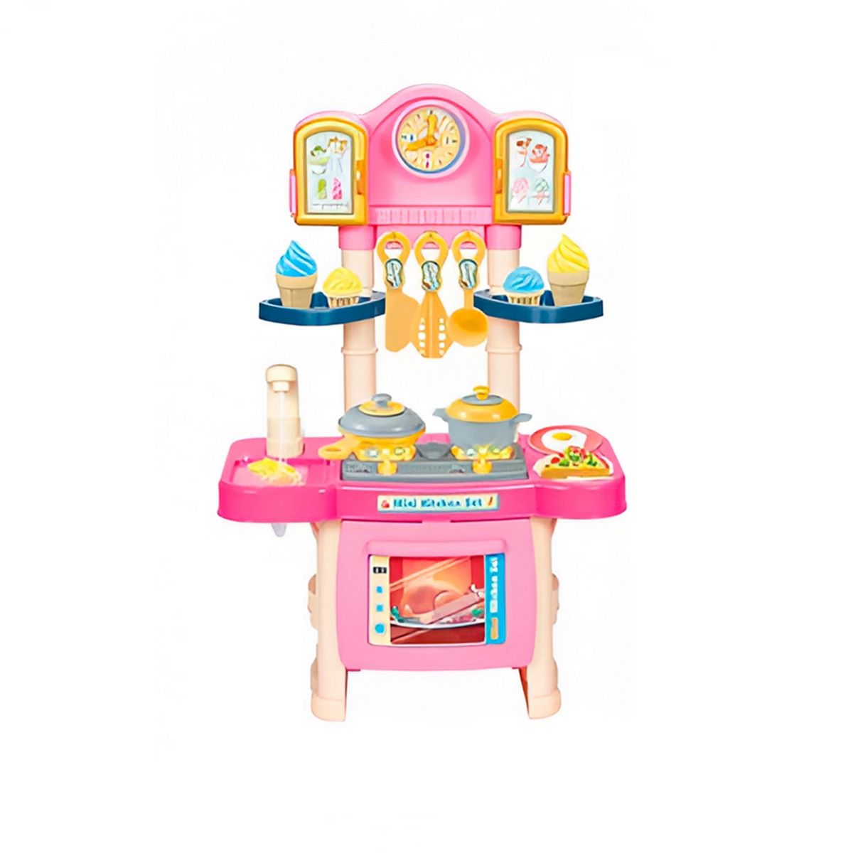 GENERICO - Cocina Niñas Juguete Niña Luz Sonido Con Utencilios +bateria