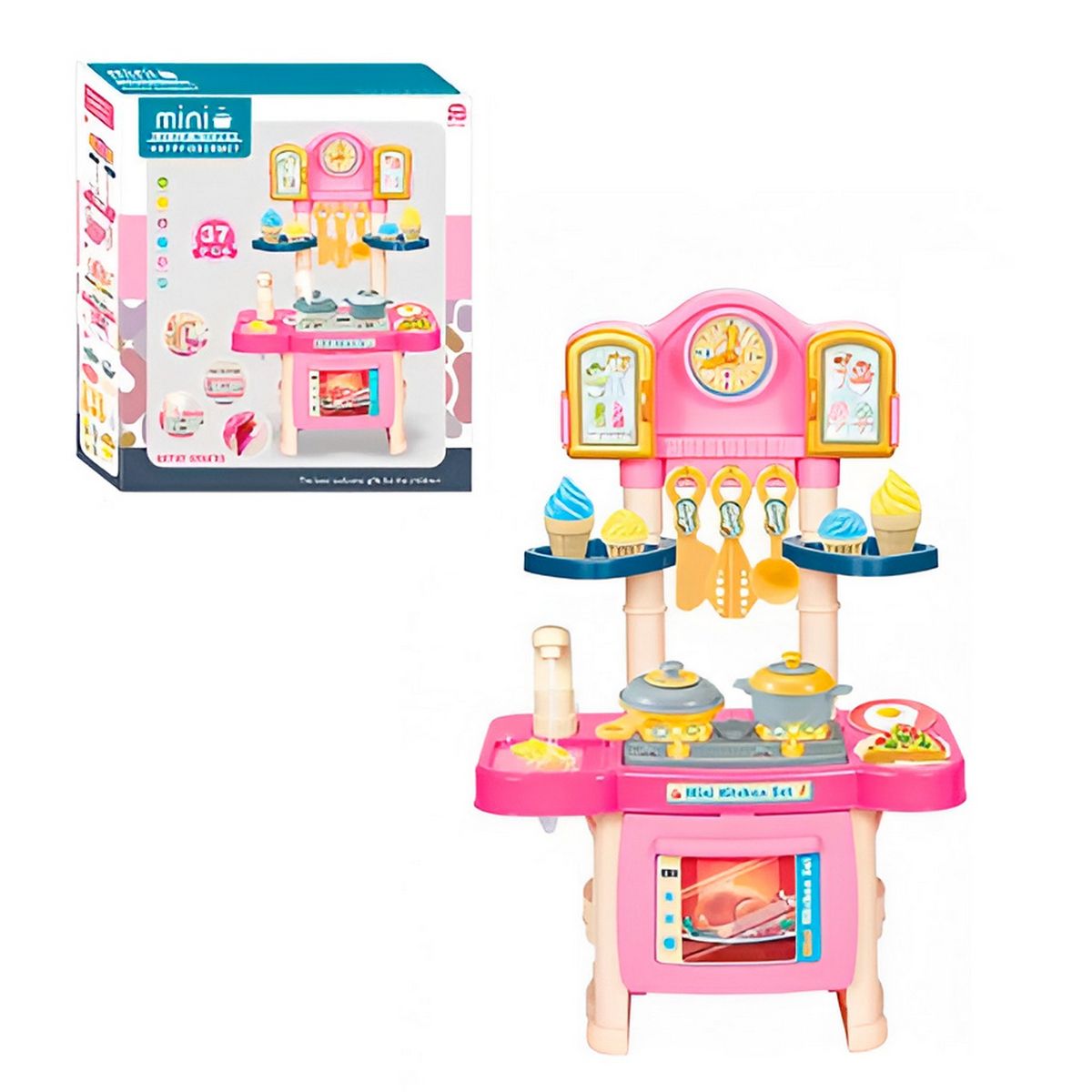 GENERICO - Cocina Niñas Juguete Niña Luz Sonido Con Utencilios +bateria