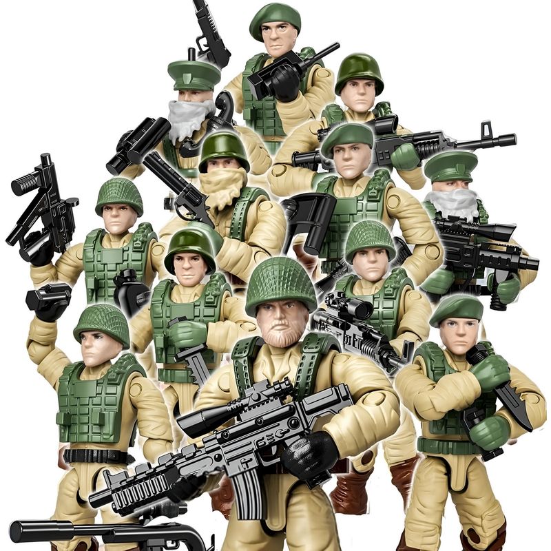 GENERICO - Soldados Militar Con Accesorio Sorpresa Juguete Niños X 1 Un