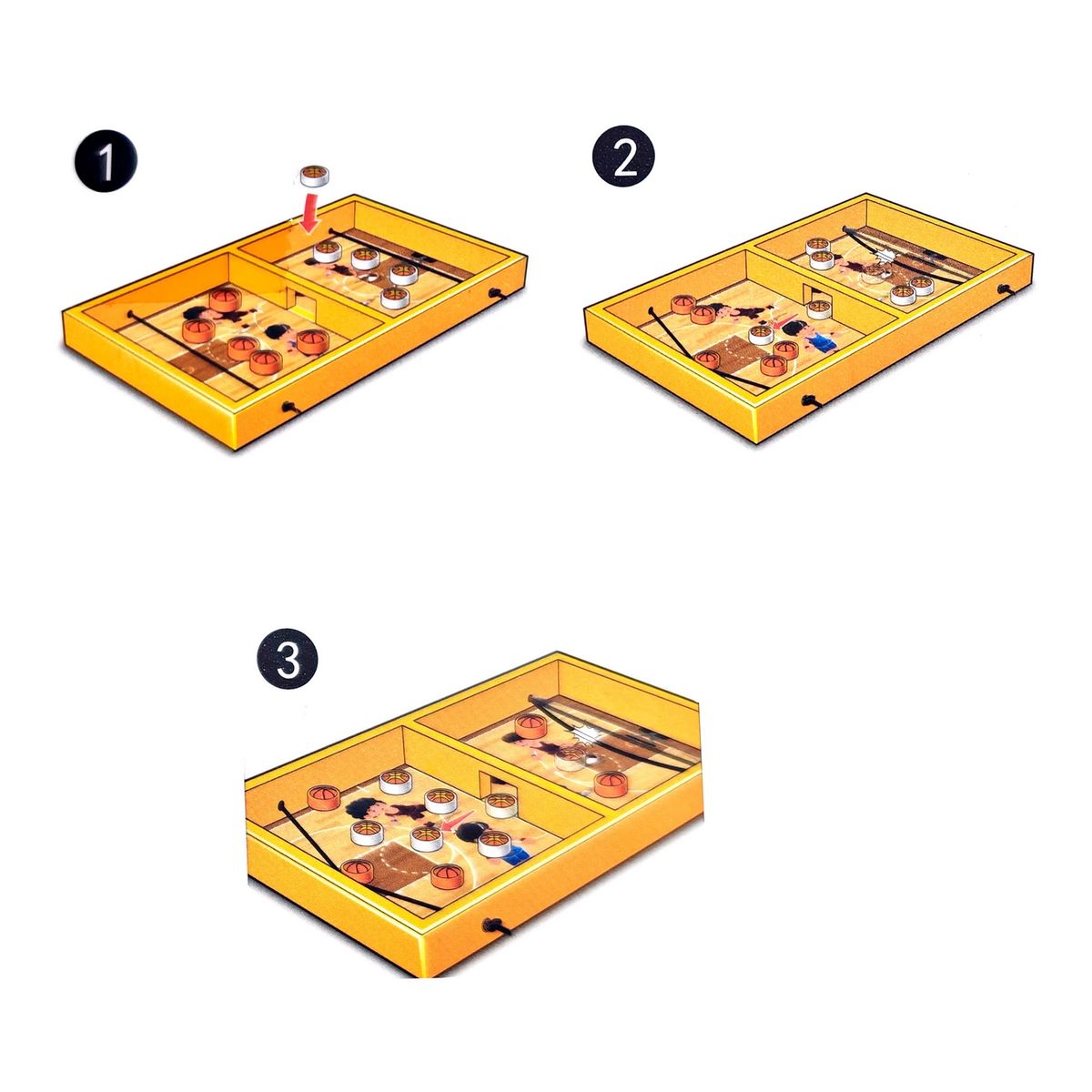 GENERICO - Juego De Mesa Baloncesto Basquet Tablero Portátil Niños