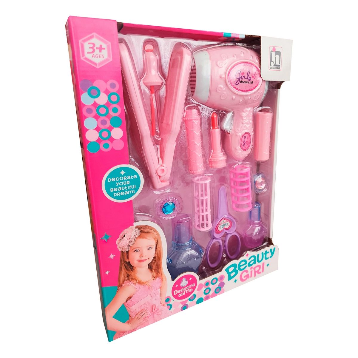 GENERICO - Juego Kit De Belleza Para Niñas Accesorios Juguetes Plancha