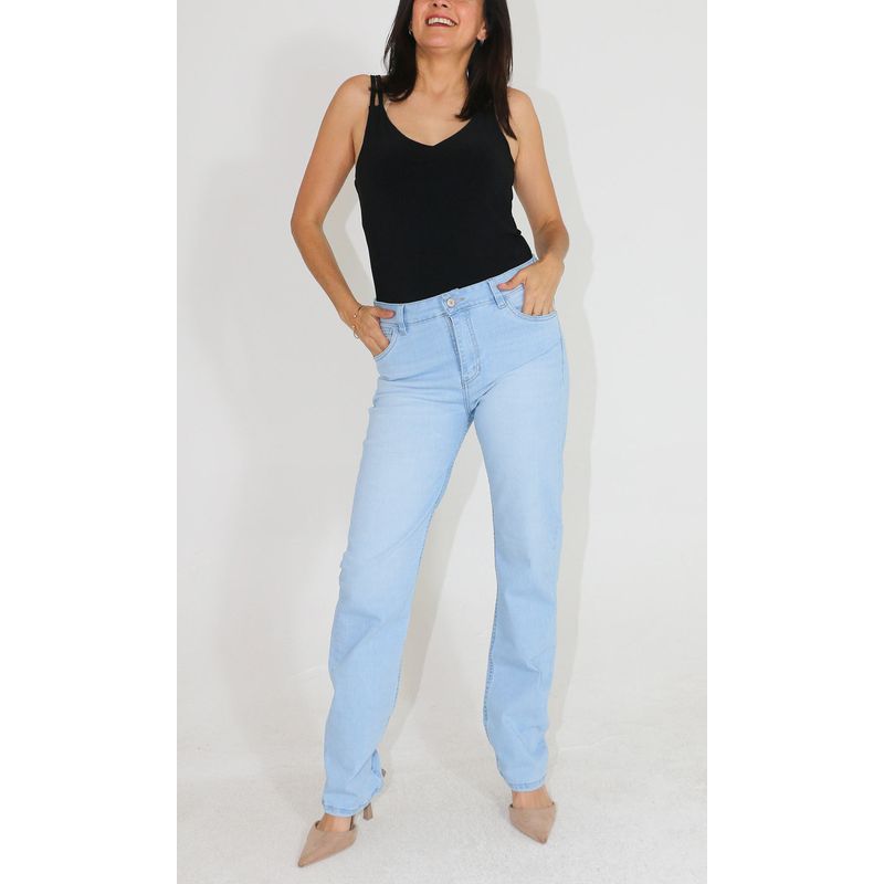 L Y H - Jean Para Mujer Azul Marca L&H