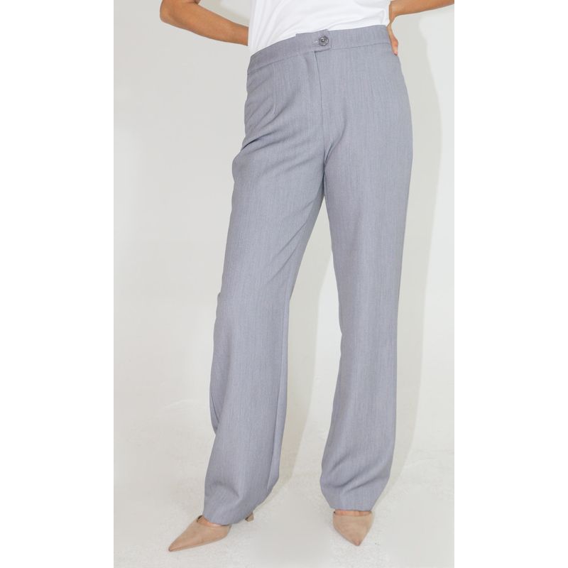 L Y H - Pantalon Para Mujer Gris Claro Marca L&H