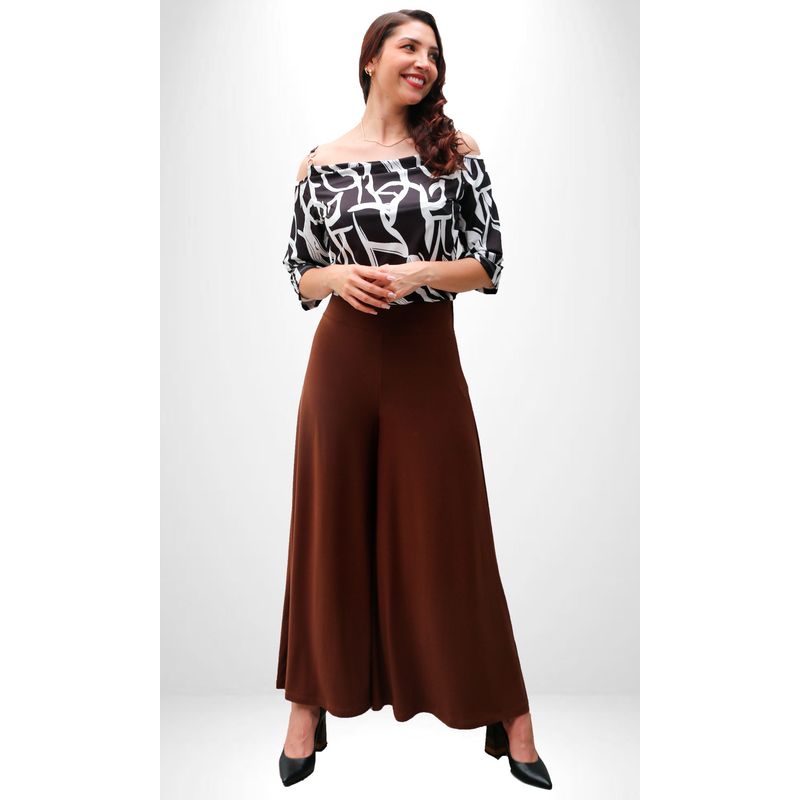 L Y H - Pantalon Para Mujer Café Marca L&H