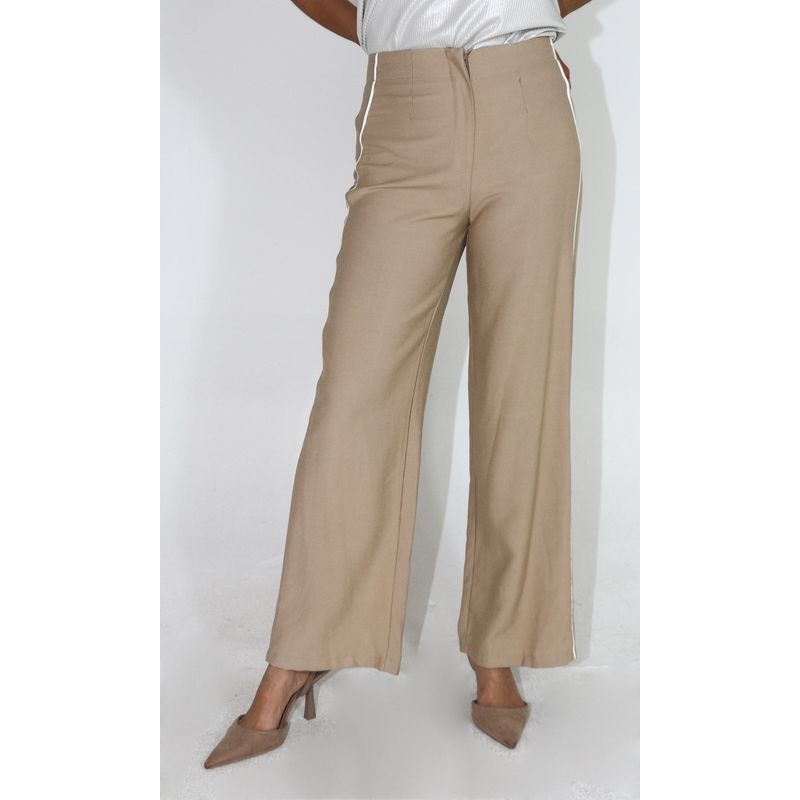 L Y H - Pantalon Para Mujer Khaki Oscuro Marca L&H