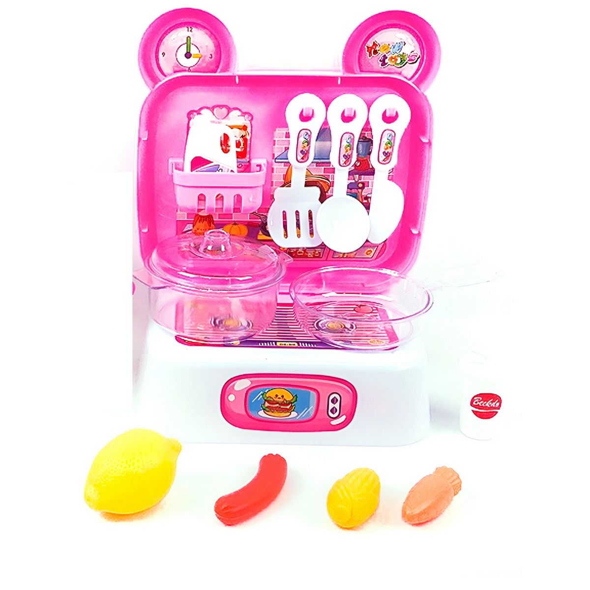 GENERICO - Cocina Niñas Juguete Maleta Portatil Con Utencilios