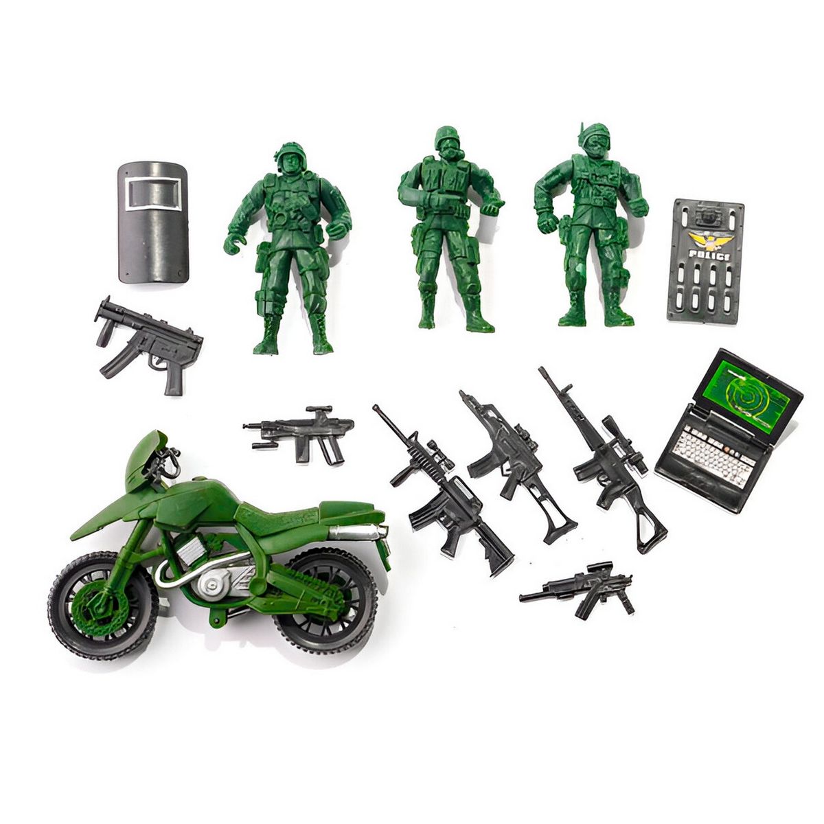 GENERICO - Soldados Militar Combo Juguete Niños Set Accesorios Rol