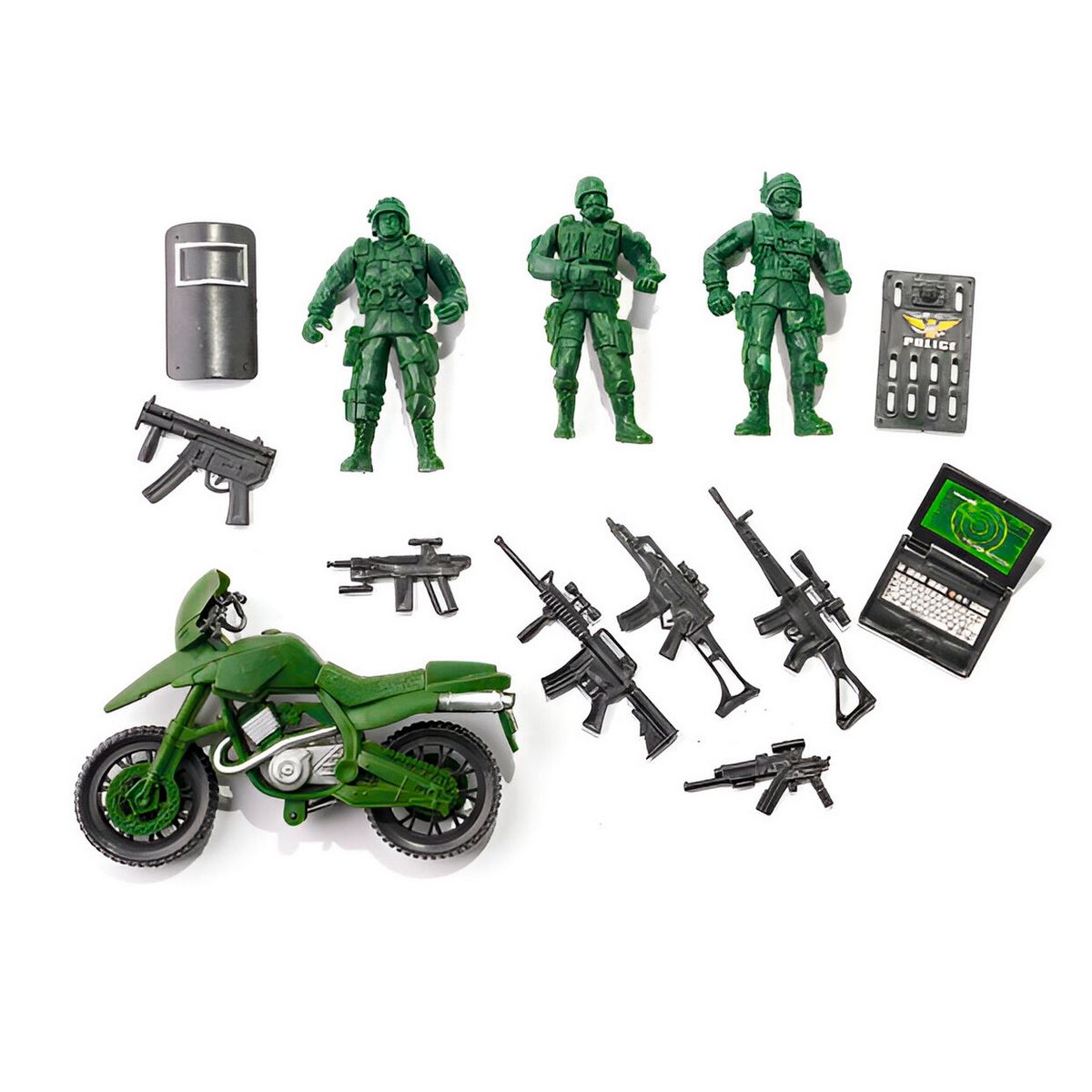 GENERICO - Soldados Militar Combo Juguete Niños Set Accesorios Rol