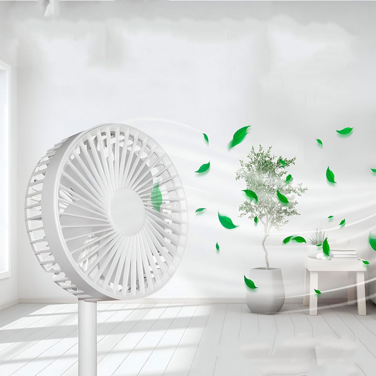 DAYOSHOP - Ventilador Abanico Electrico Plegable Recargable Portatil