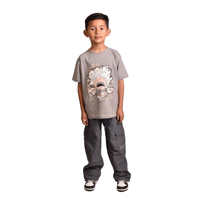BIGBOYS - Pantalon Parachute Gris Oscuro Niño