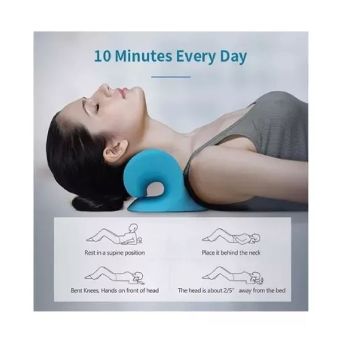 GENERICO - Relajador De Cuello Y Hombros Dispositivo Tracción Cervical