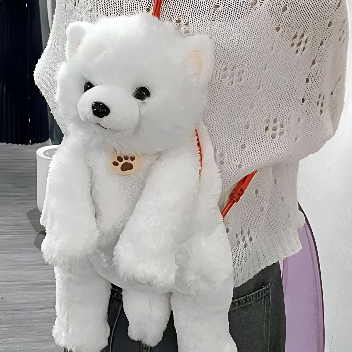 GENERICO - Mochila De Peluche Oso Bolso Movimiento Sonido Niño a