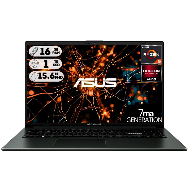 ASUS - PORTATIL ASUS E1504FA AMD RYZEN 5 7520U SSD 1TB RAM 16GB 15.6 FHD LED