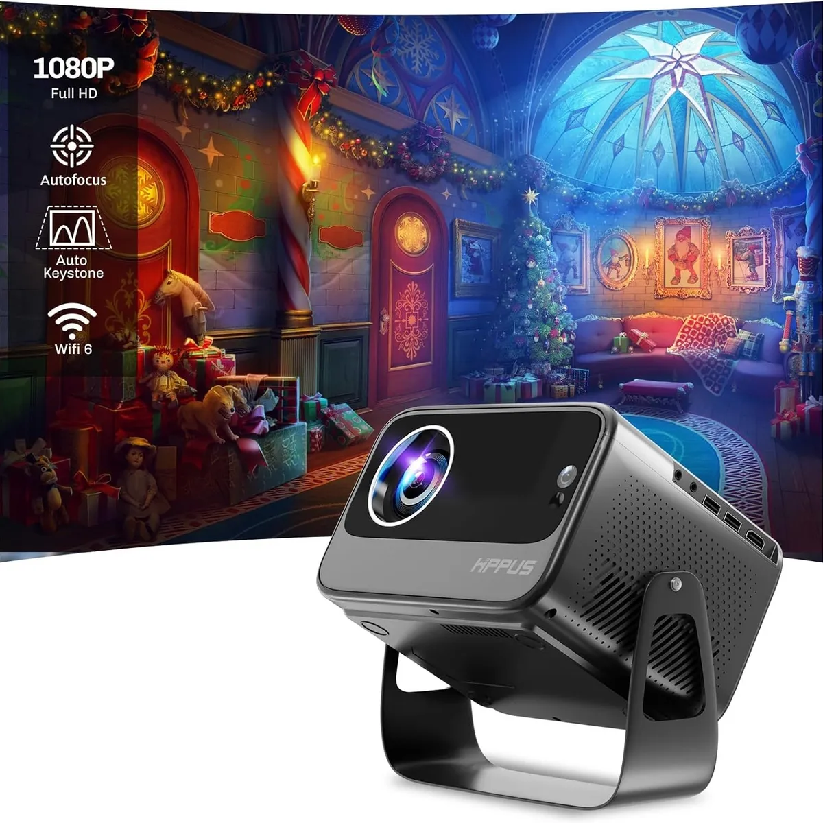 GENERICO - Proyector Video Beam Full HD 200 pulgadas PC HDMI/AV/VGA/USB