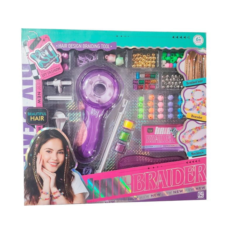 GENERICO - Set Kit Para Hacer Peinados Trenza Cabello Creatividad Niña