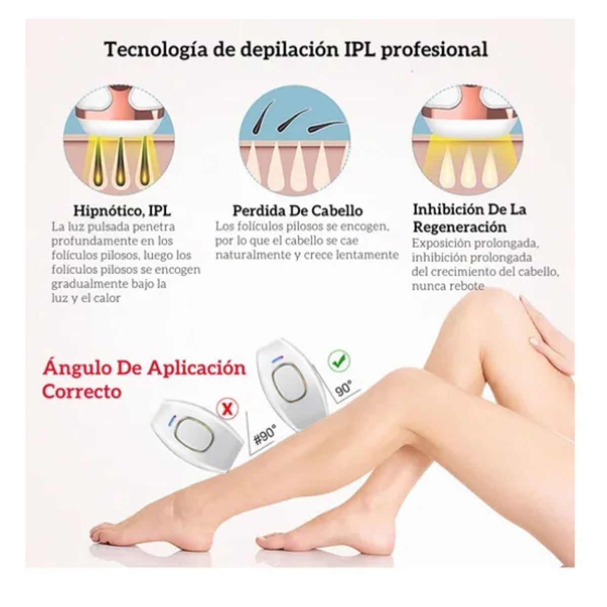 INNOVA - Depiladora De Luz Pulsada Láser Permanente Sin Dolor Lpl