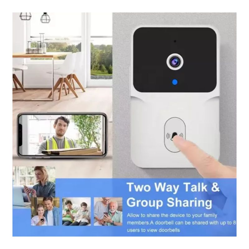 GENERICO - Timbre Inalambrico Con Camara Timbre Inteligente