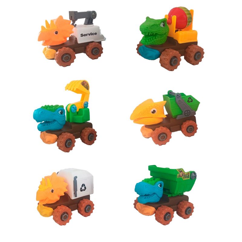 GENERICO - Carro Camion Construccion Dinosaurio Armable Juguete Niño