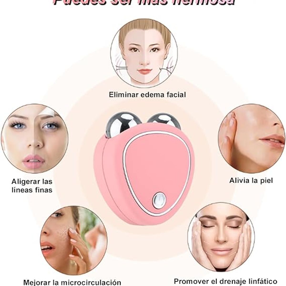GENERICO - Dispositivo Estiramiento Facial Microcorriente Masajeador