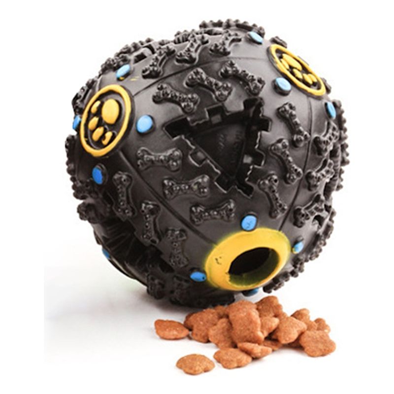 GENERICO - Pelota Dispensador De Comida Para Mascotas - NEGRO