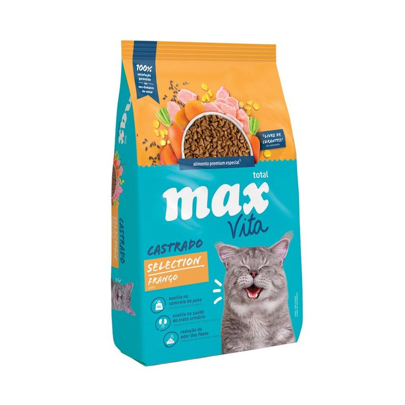 TOTAL MAX - Alimento Max Vita Gato Castrado - Pollo 3Kg