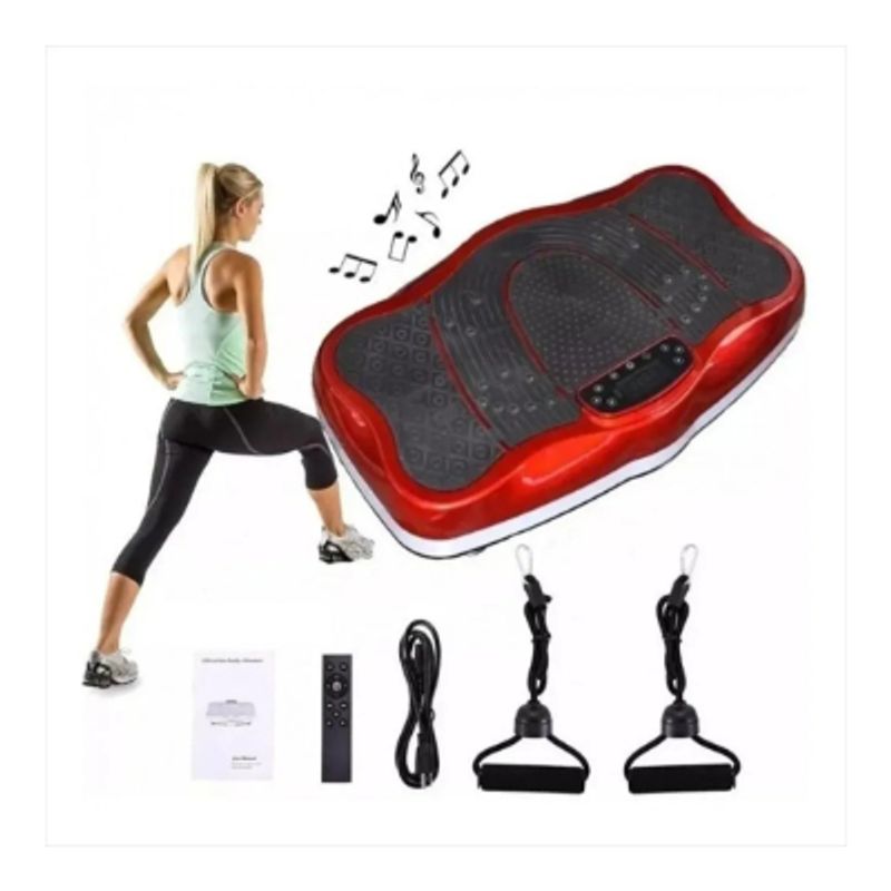 GENERICO - Plataforma Vibratoria Bluetooth Musica Relax Fit + Bandas