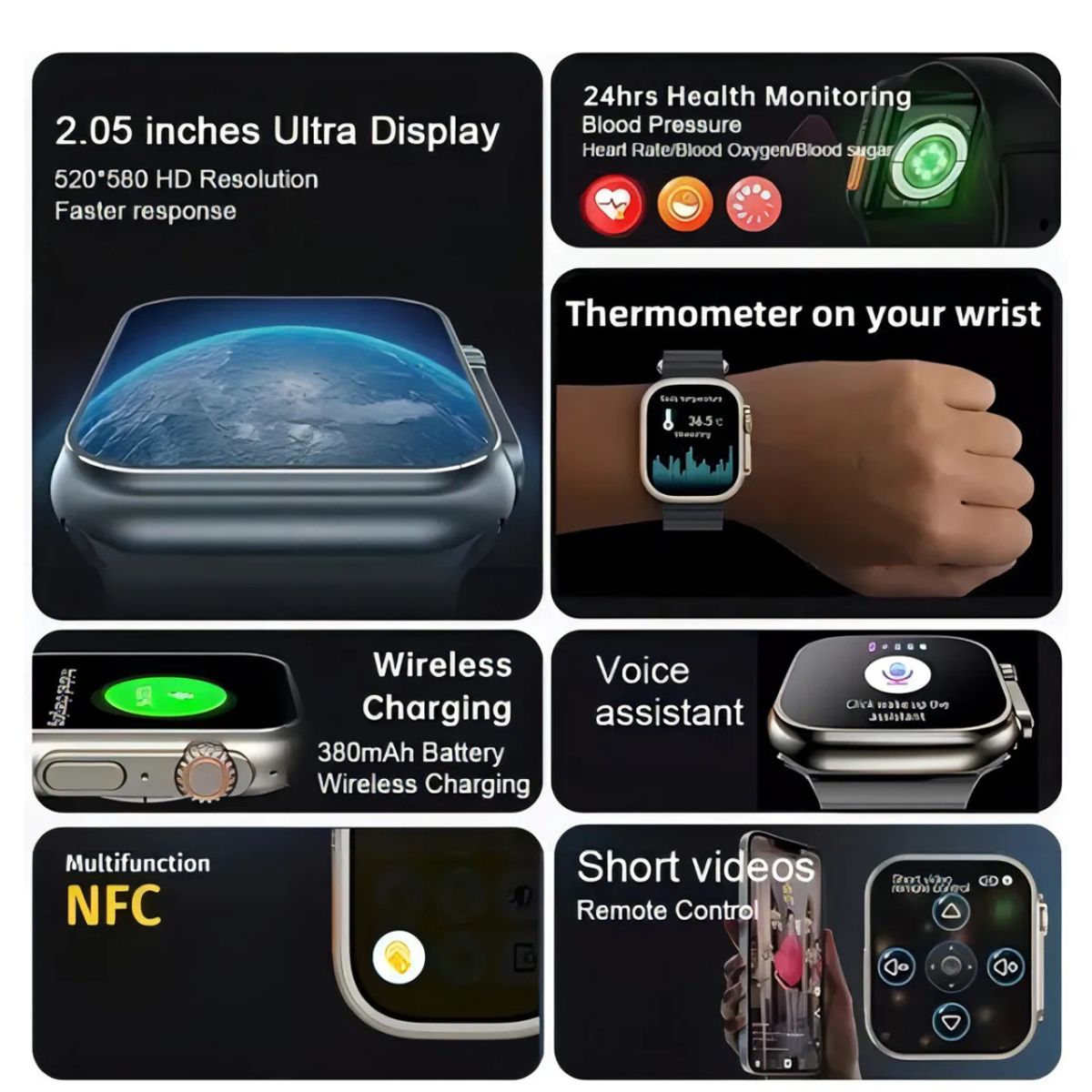 GENERICO - Smart Watch Reloj Inteligente Series 8 Ultra Deportivo