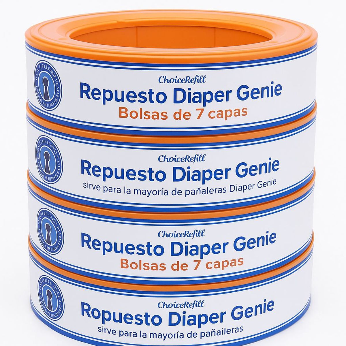 GENERICO - Choicerefill Repuestos Diaper Genie x4 1080 Bolsas