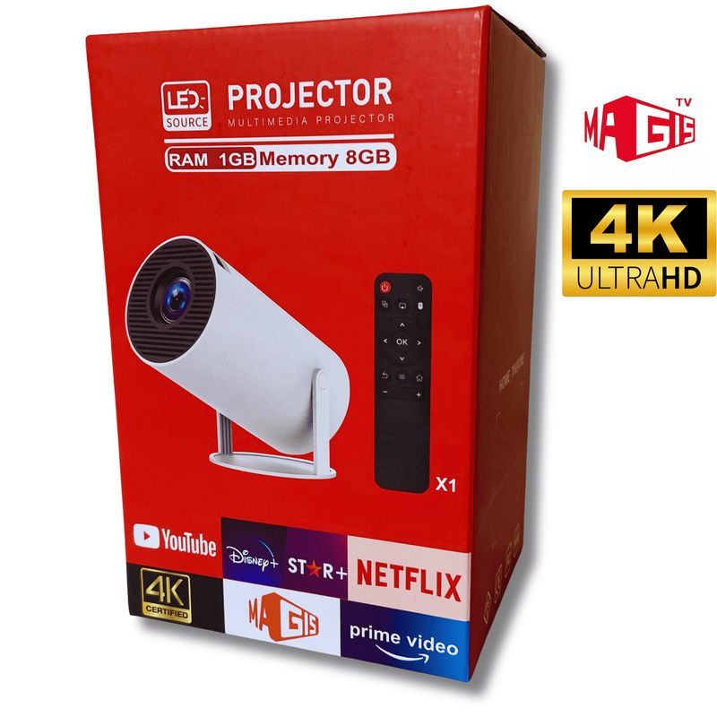 AMERICAN GENERICS - Proyector Hy300 Pro Smart 4k Full HD con MagisTV 2025
