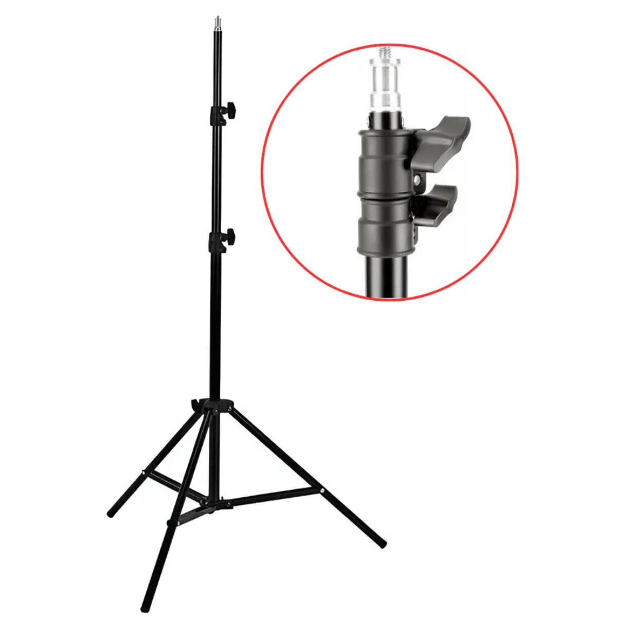GENERICO - Trípode Stand 210m Para Aro De Luz Cámara Flash