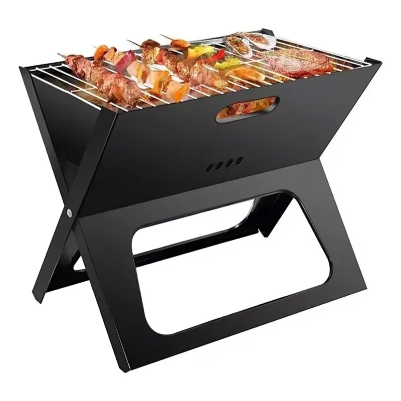 GENERICO - Parrilla Asador A Carbón BBQ Plegable Portatil Tipo X