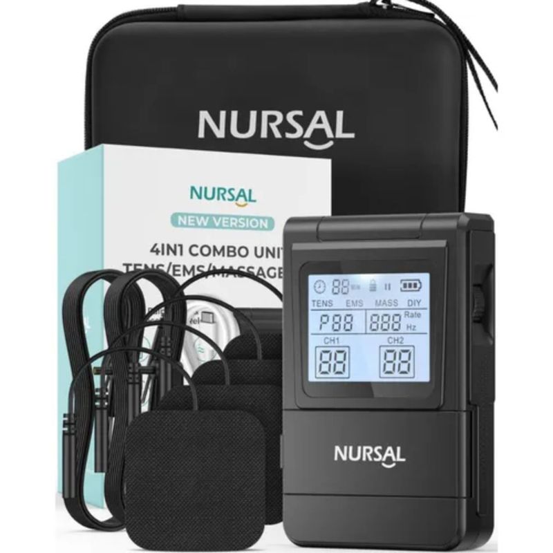 GENERICO - Masajeador Nursal 4 En 1 25 Modos Regulable Doble Canal