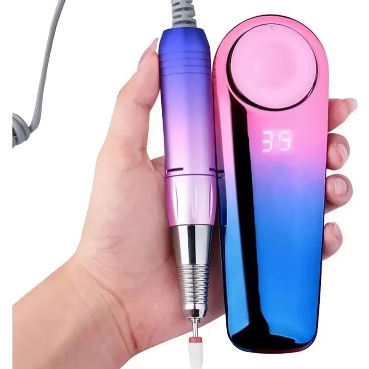 GENERICO - Pulidor De Uñas Profesional Recargable P10 Con Accesorios