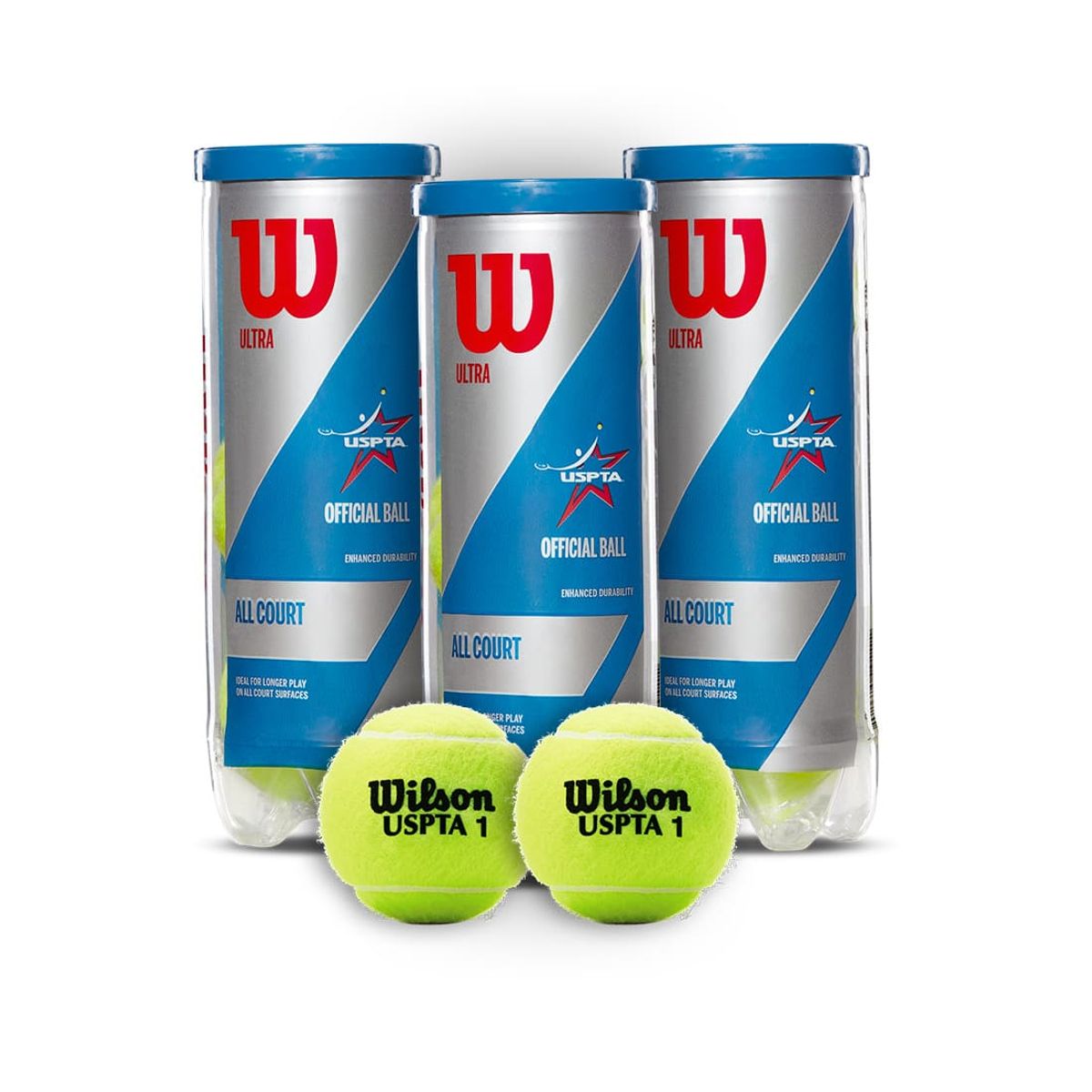 WILSON - Combo 3 Tarros Pelotas de Tenis Wilson Ultra All Court X3P
