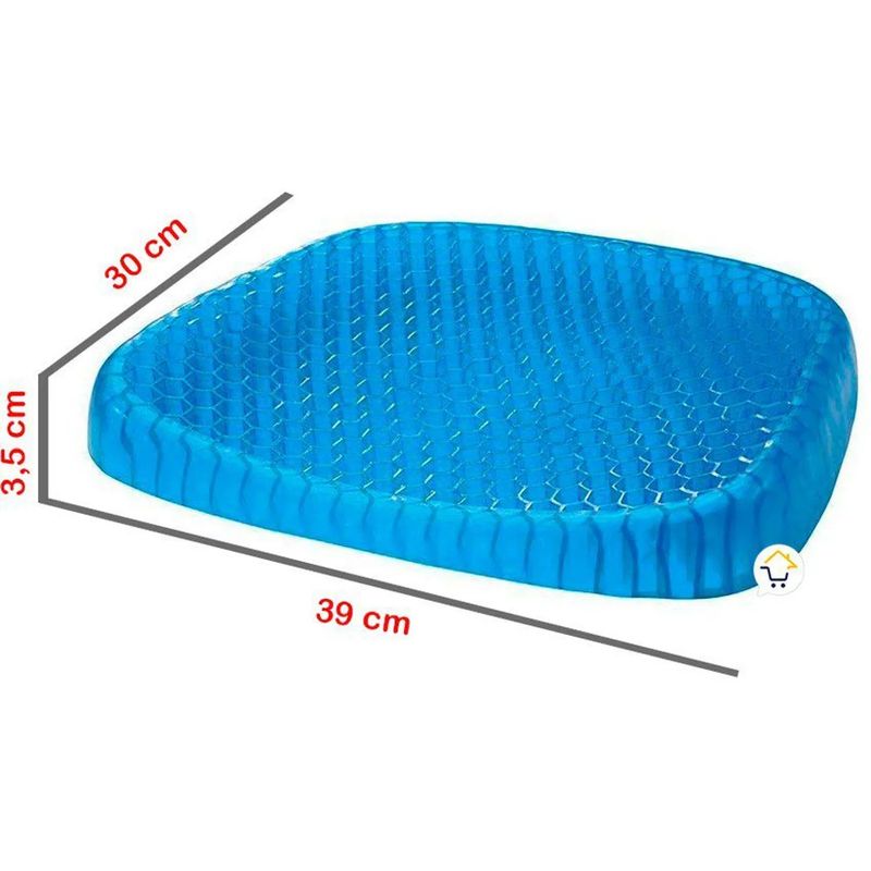 GENERICO - Cojin Gel Ergonomico Comodo Asiento Auto Silla