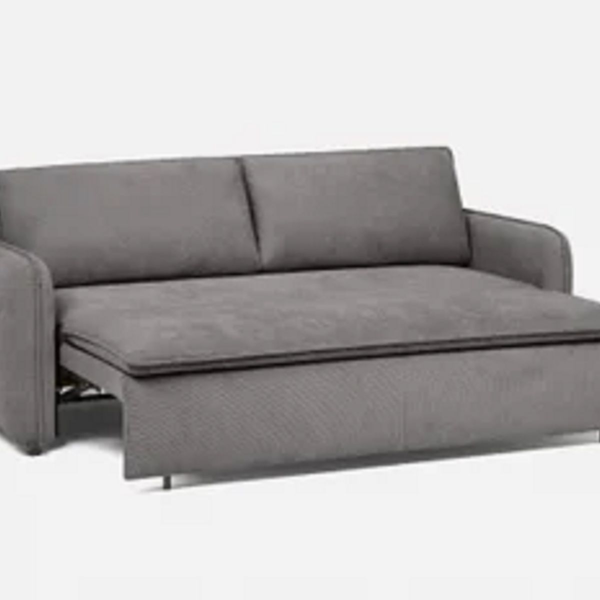 SOFA MARKET - Sofa Cama Cajon Max 2 Puestos Tela Gris