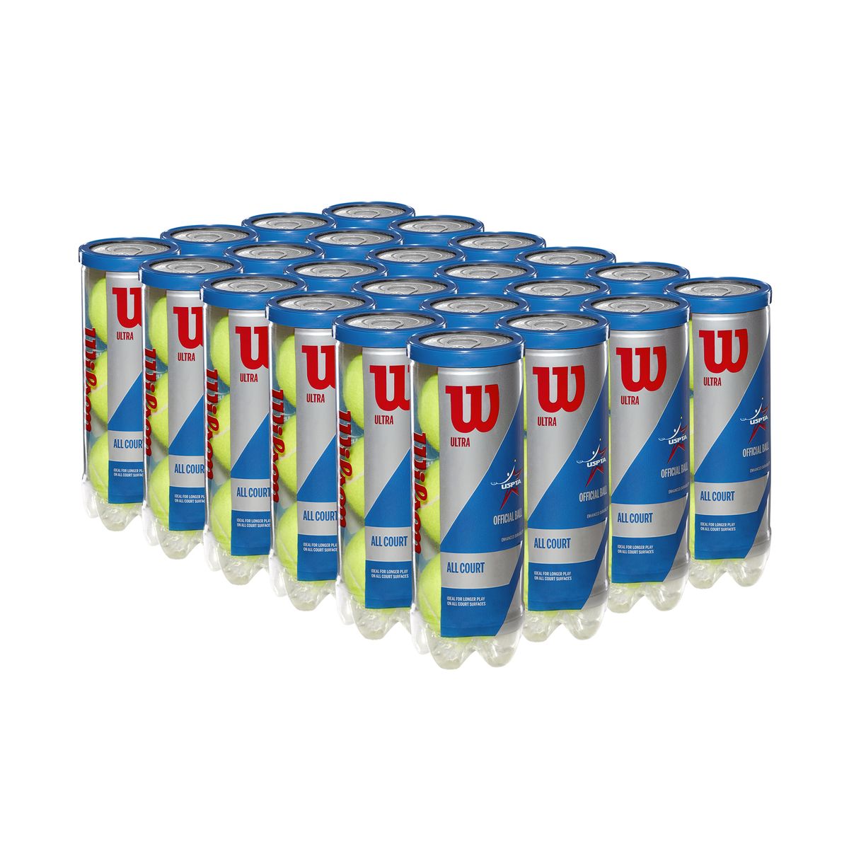 WILSON - Caja de Pelotas de Tenis Wilson Ultra All Court X24 Tarros