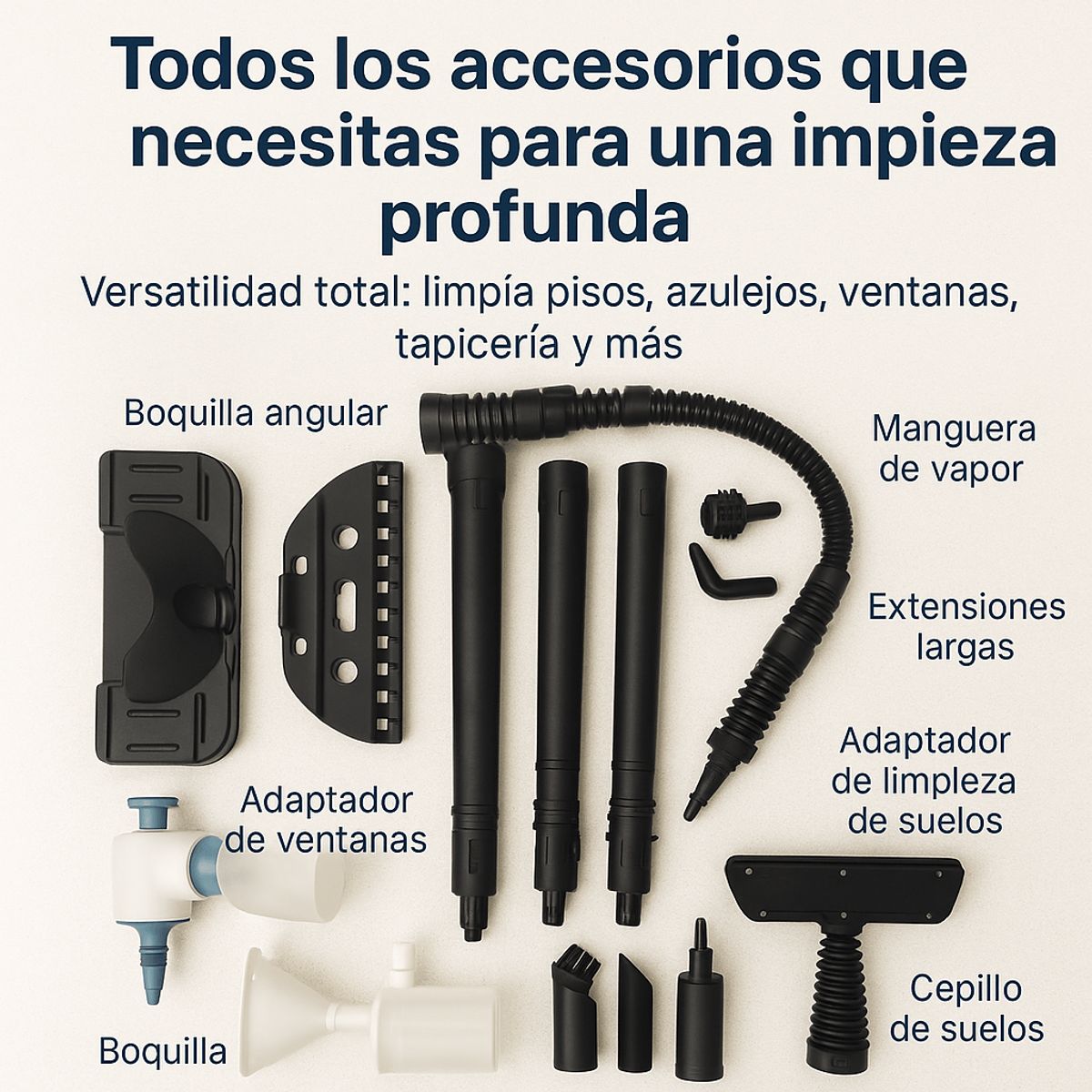 GENERICO - Limpiador A Vapor Desinfectante Multiusos Renaohuse 1500w