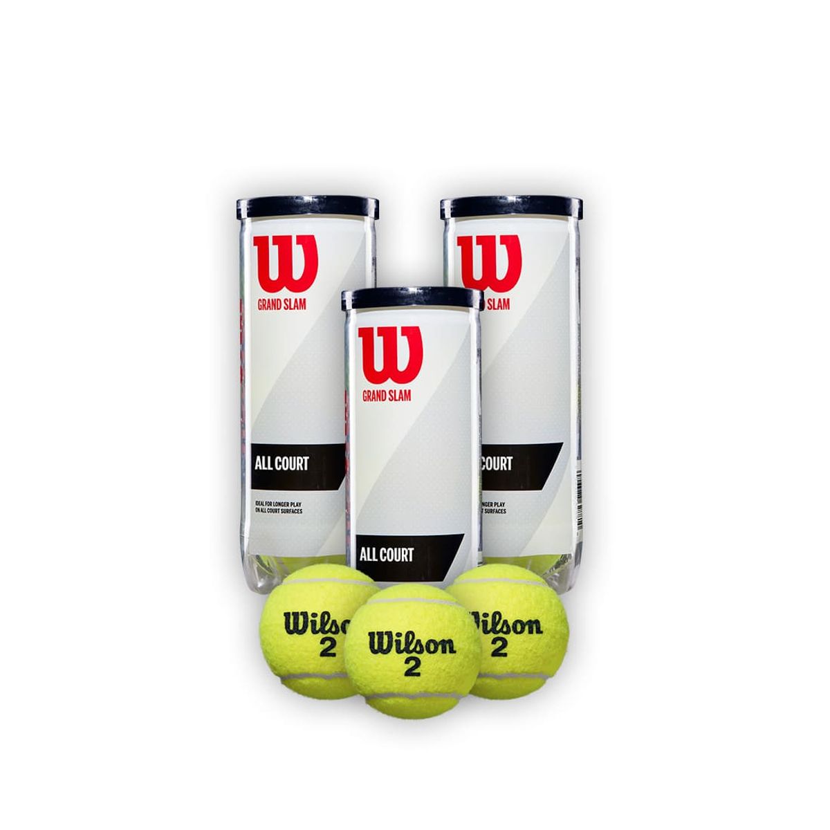 WILSON - Combo 3 Tarros Pelotas de Tenis Wilson Grand Slam X3P