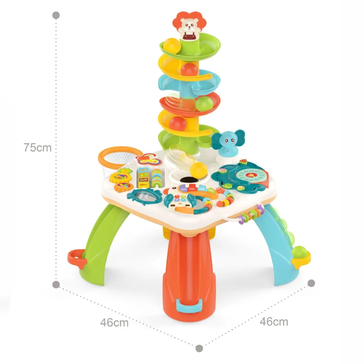 HUANGER - Mesa de actividades didácticas para bebés con juegos accesorios Huanger