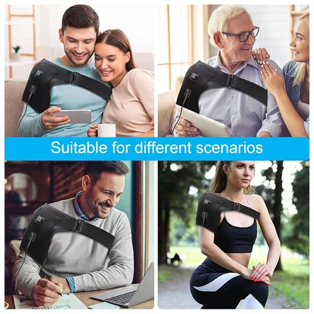 GENERICO - Almohadilla Hombrera Térmica Para Calentar Hombros Eléctrica