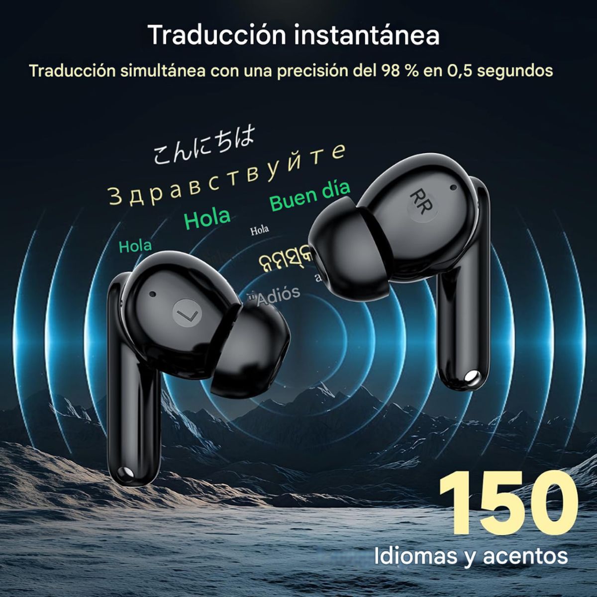 GENERICO - Audífonos Traductores Idiomas Inteligentes Bluetooth Portáti