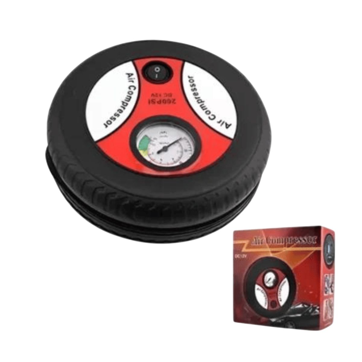 GENERICO - Mini Compresor de Aire Portátil DC12V