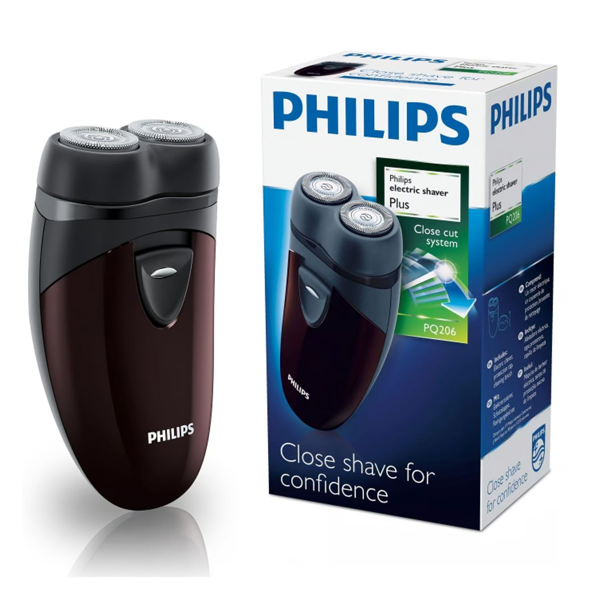 PHILIPS - Afeitadora Eléctrica Portátil Inalámbrica Philips PQ206