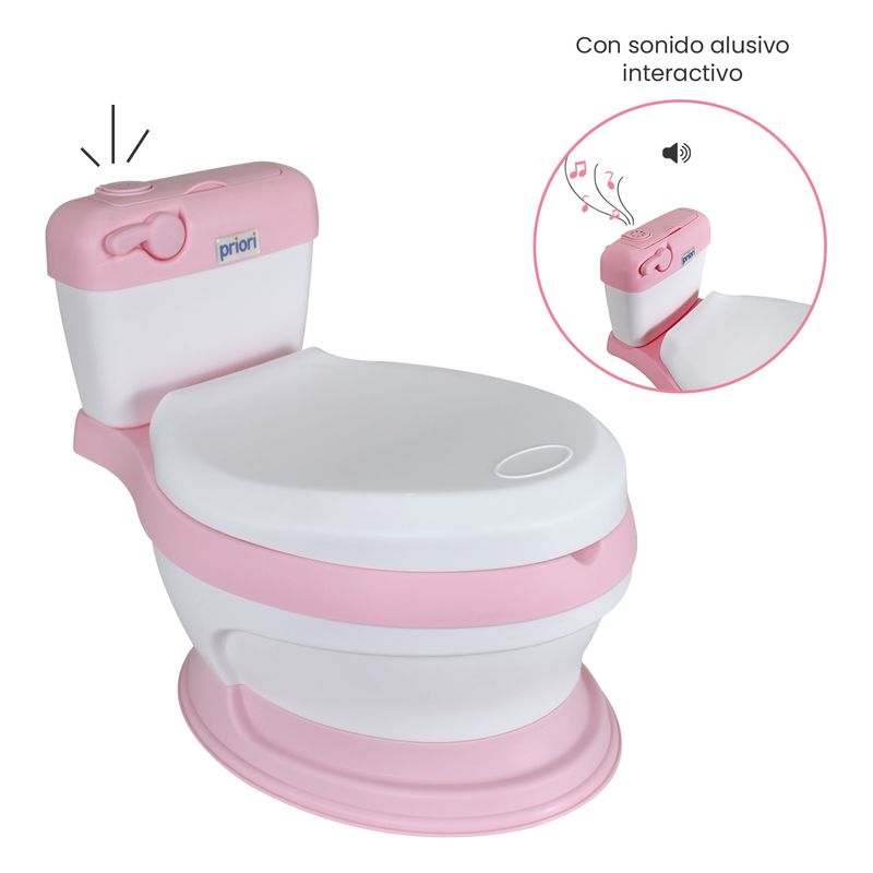 PRIORI - Baño Entrenador Infantil Priori Bari Plus Rosa