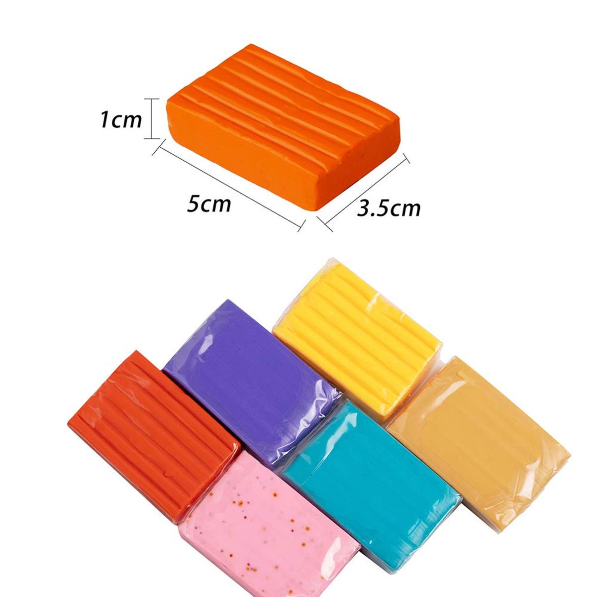 GENERICO - Kit Arcilla Infantil 62 Colores Suaves Seguros Didáctico