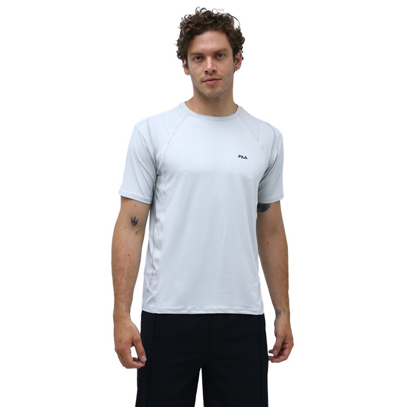 FILA - CAMISETA RAYER RUNNING GRIS FILA