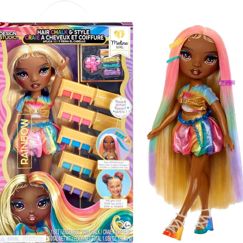 RAINBOW HIGH - Muñeca Rainbow High Watercolor Con Kit De Acuarelas - Meline Luxe
