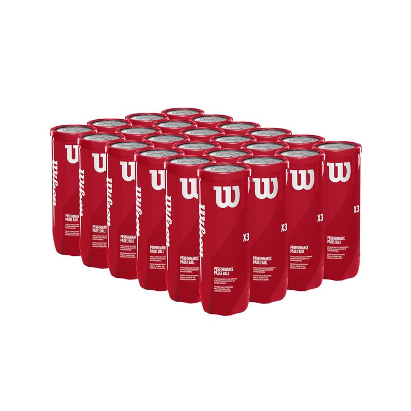WILSON - Caja x24 Tarros Pelotas de Pádel Wilson Performance